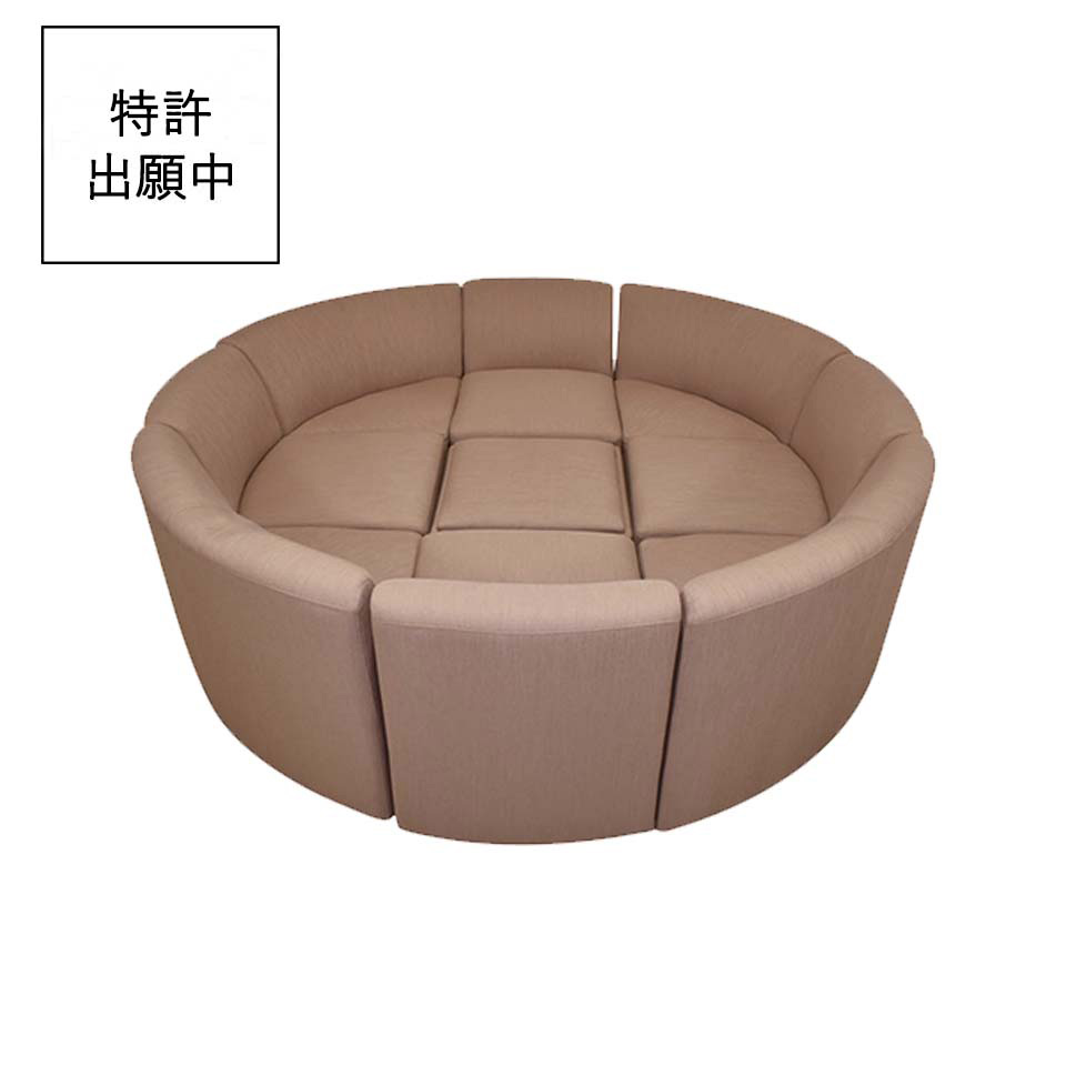 ソファM-HY366【送料・開梱設置無料】ライトブラウン