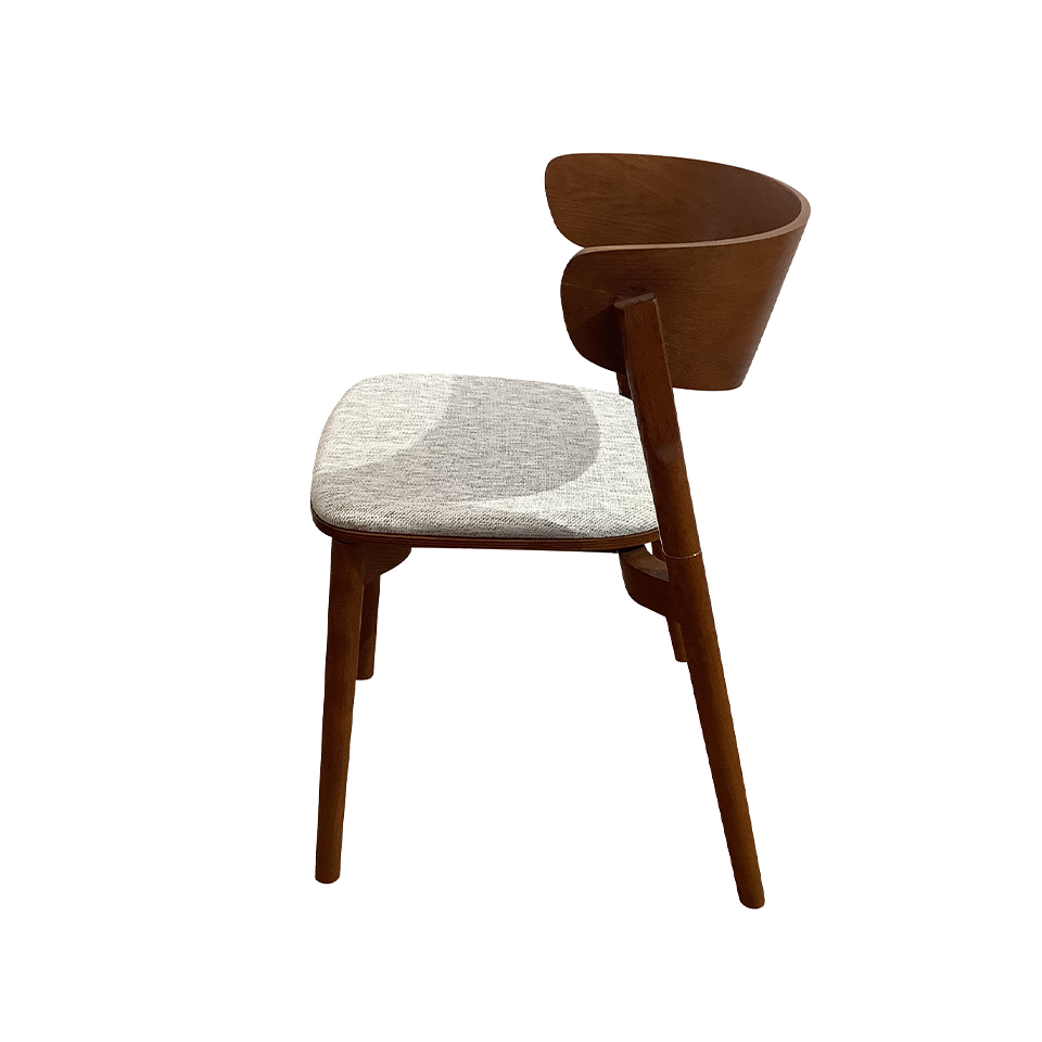 チェアWD-S263A【送料無料】ウォールナット/ライトグレー