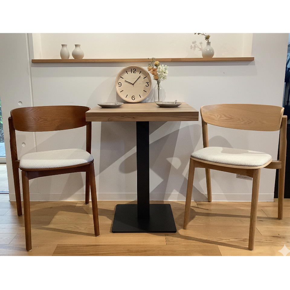 チェアWD-S263A【送料無料】ウォールナット/ライトグレー