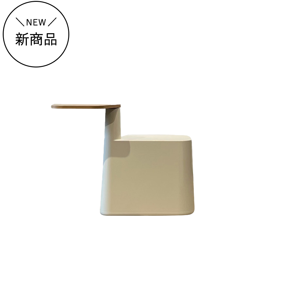 スツールD-023テーブル付【送料無料】ホワイト