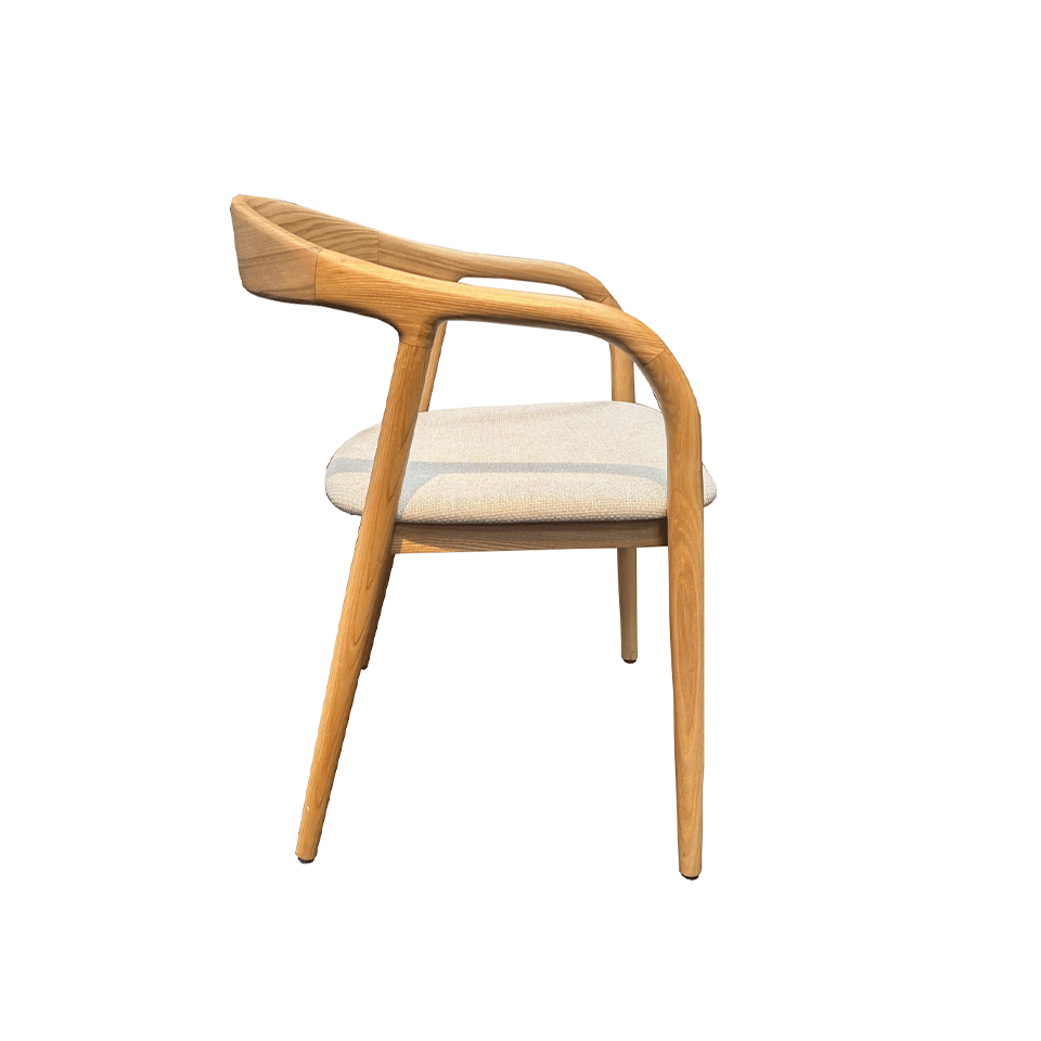 チェアC381【送料無料】ナチュラル／ライトグレー