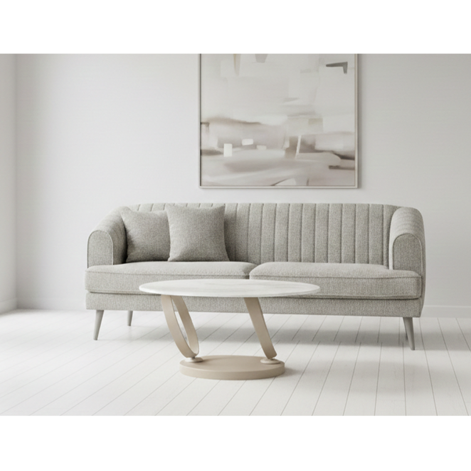 センターテーブルCT102【送料無料】 グレー／ライトブラウン