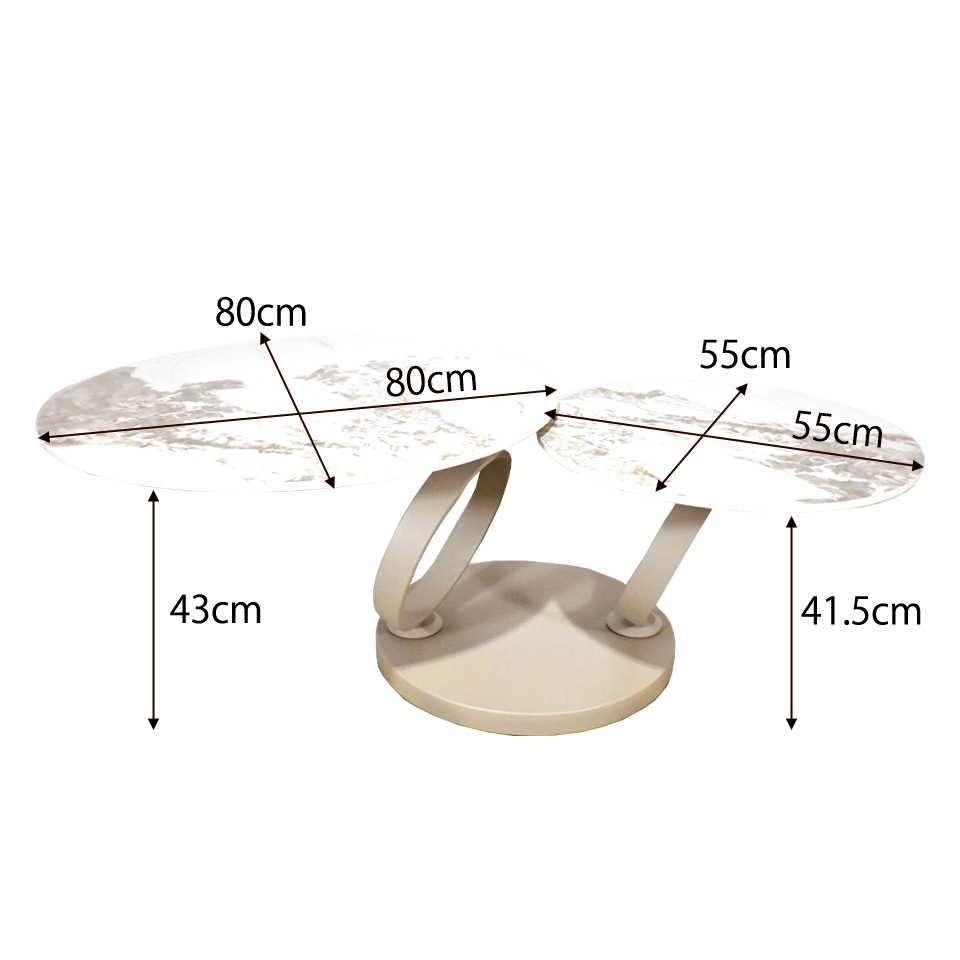 センターテーブルCT102【送料無料】 グレー／ライトブラウン