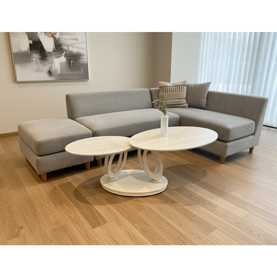 センターテーブル CT107【送料無料】ホワイト／ホワイト