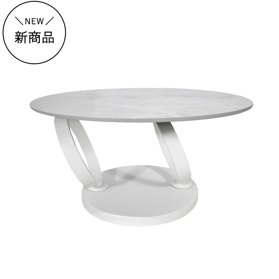 センターテーブルCT102【送料無料】 グレー／ホワイト