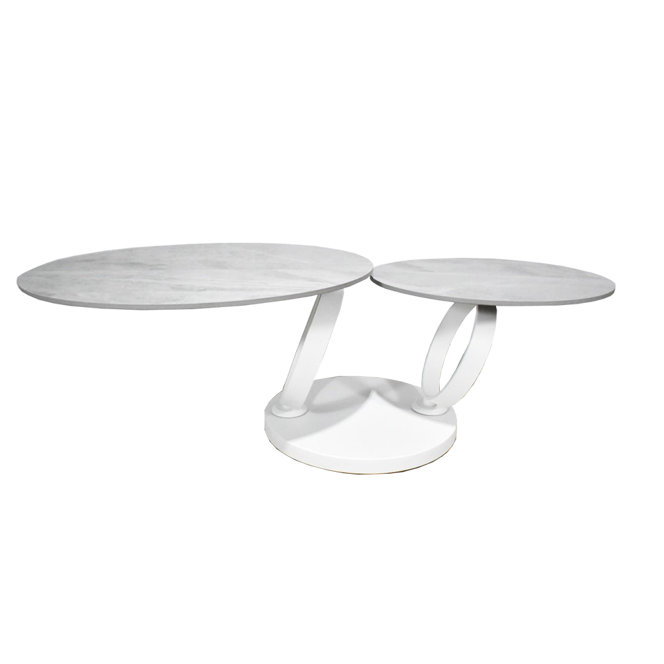 センターテーブルCT102【送料無料】 グレー／ホワイト