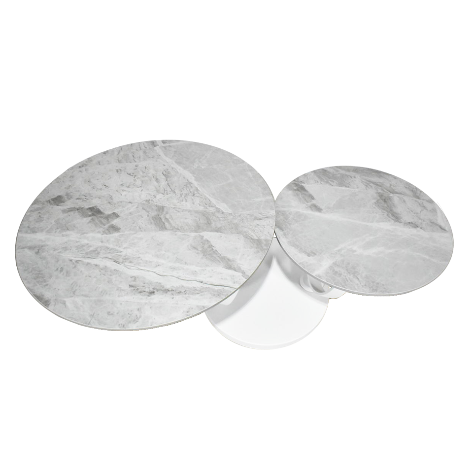 センターテーブルCT102【送料無料】 グレー／ホワイト