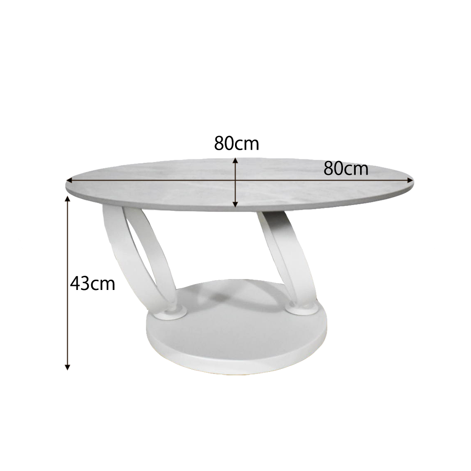 センターテーブルCT102【送料無料】 グレー／ホワイト