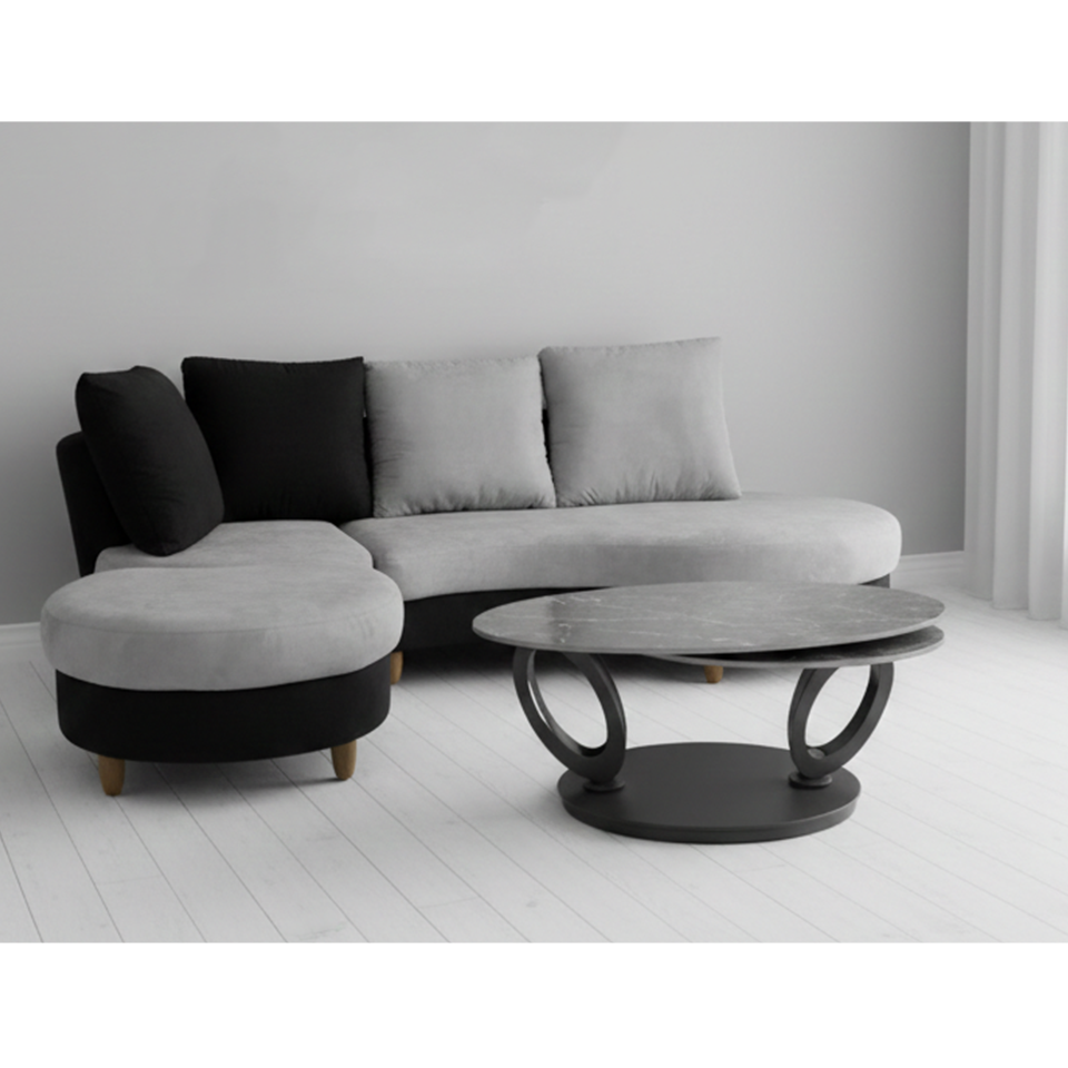 センターテーブル CT107【送料無料】ブラック／ブラック