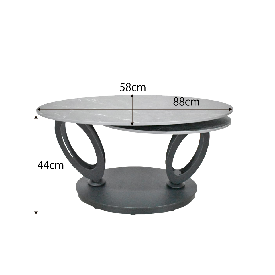 センターテーブル CT107【送料無料】ブラック／ブラック