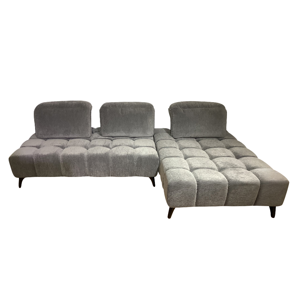 カウチソファYU6607【送料無料】グレー