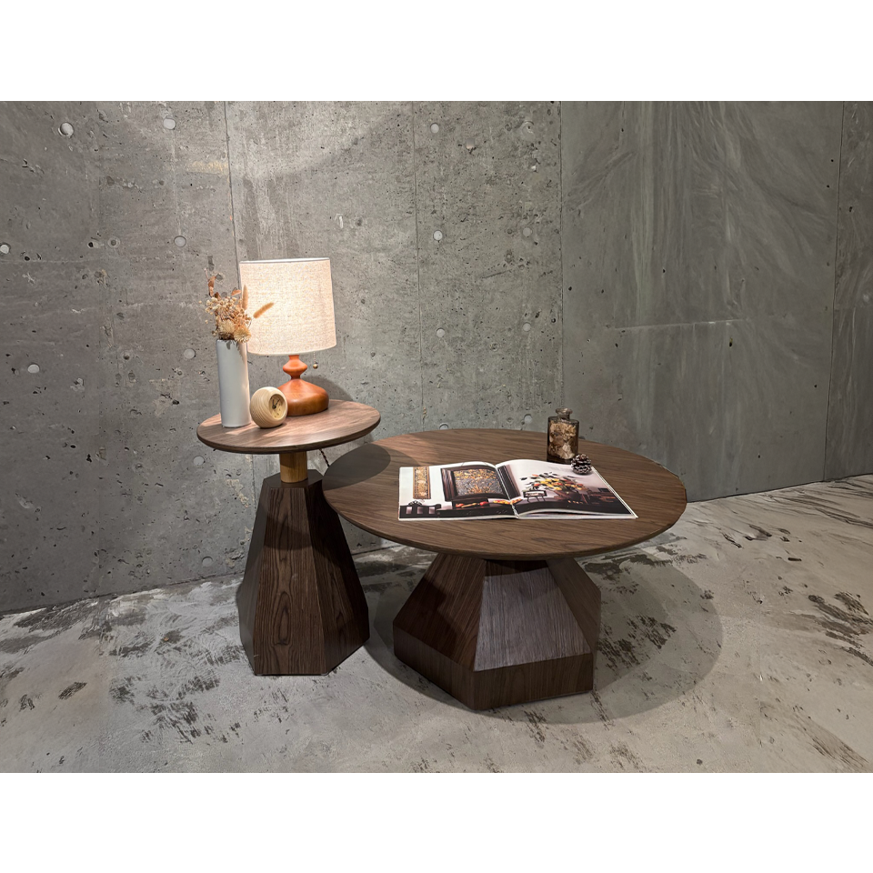 サイドテーブル9347-ST【送料無料】ウォールナット／ナチュラル