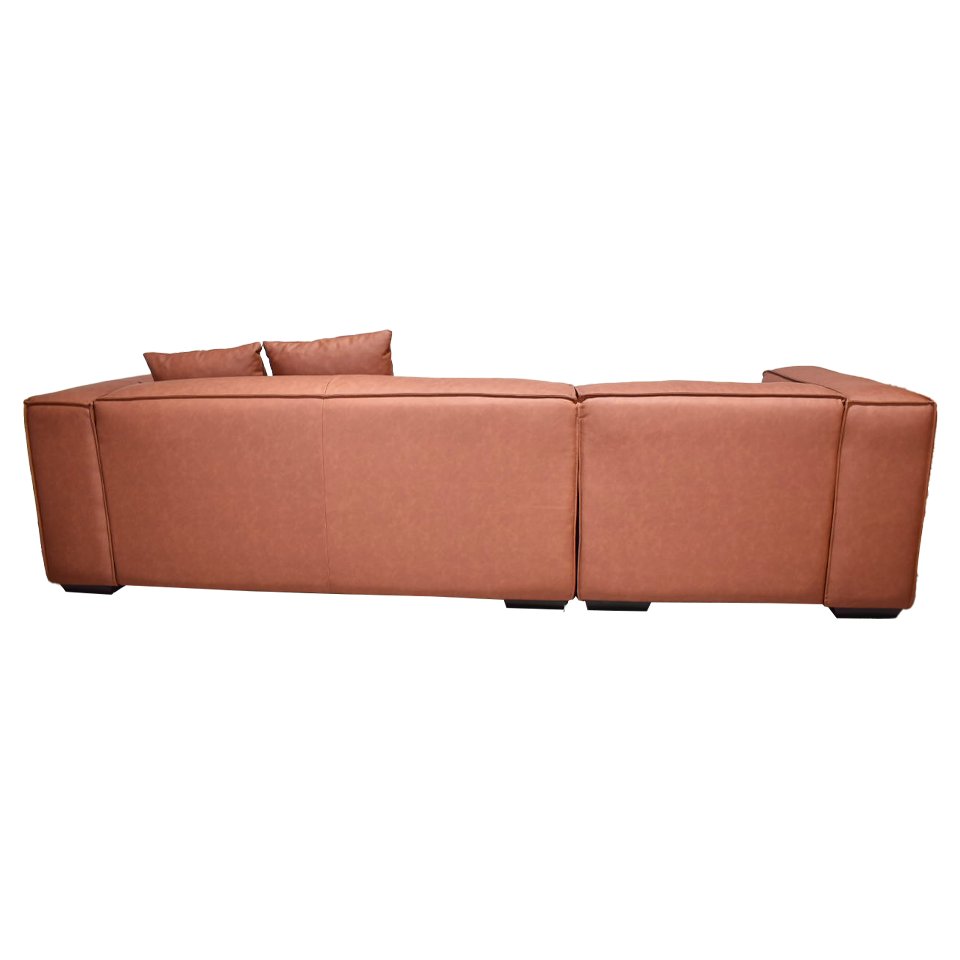 カウチソファＺＭ810－Ｌ（L）【送料・開梱設置無料】ブラウンレザー