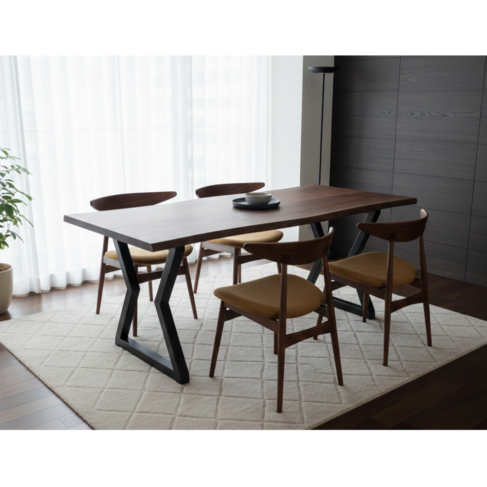 チェアRY54【送料無料】ウォールナット/ライトブラウン