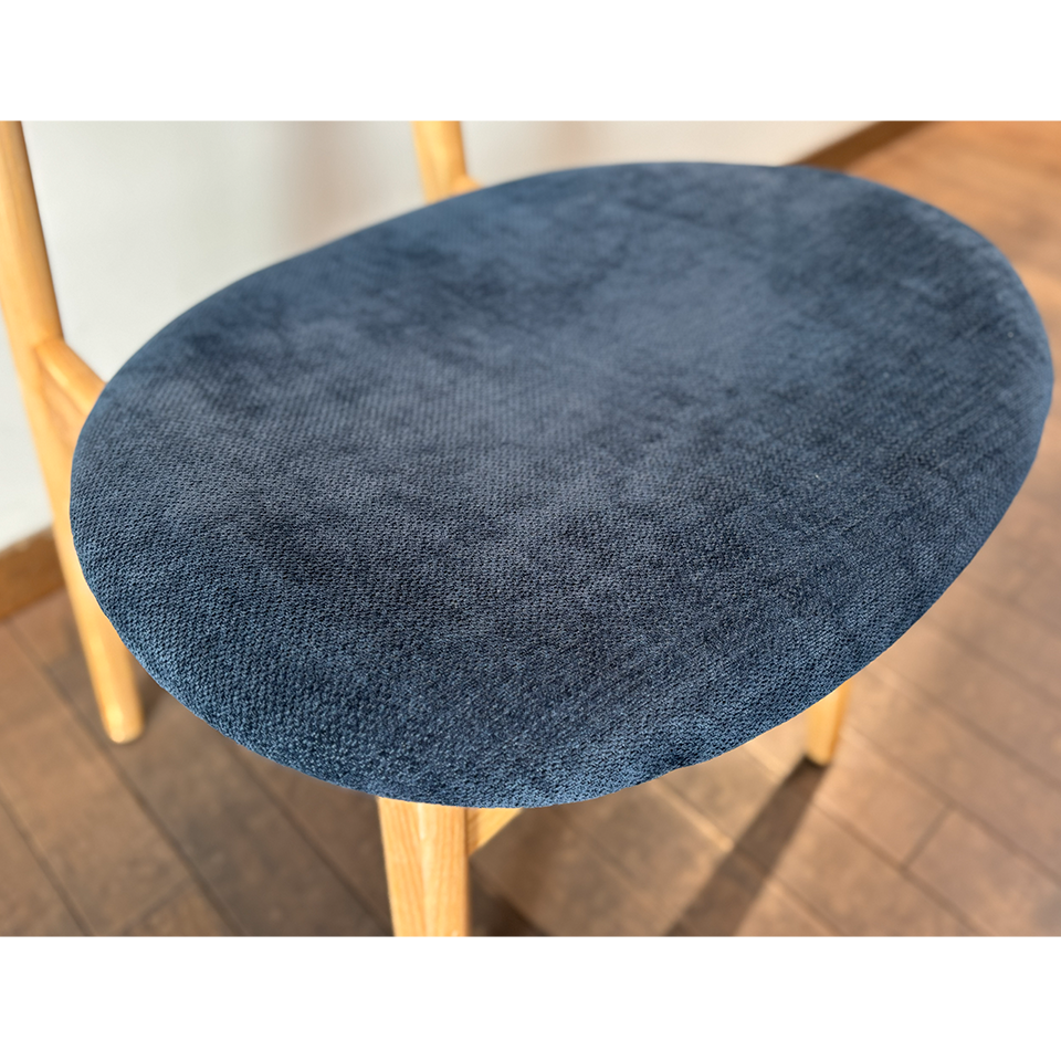チェアRY54【送料無料】ナチュラル/ダークブルー