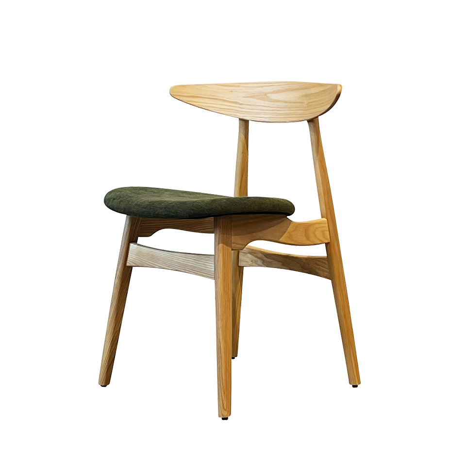 チェアRY54【送料無料】ナチュラル/ダークグリーン