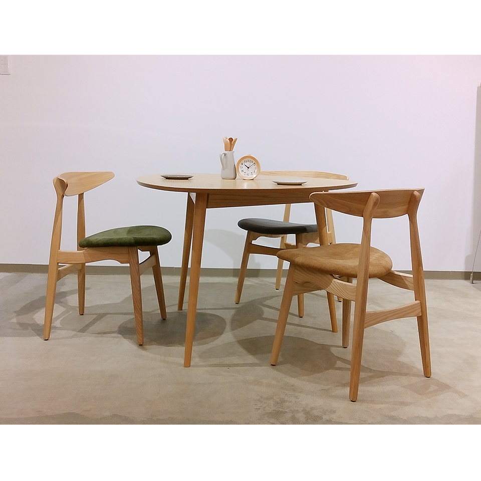 チェアRY54【送料無料】ナチュラル/ダークグリーン