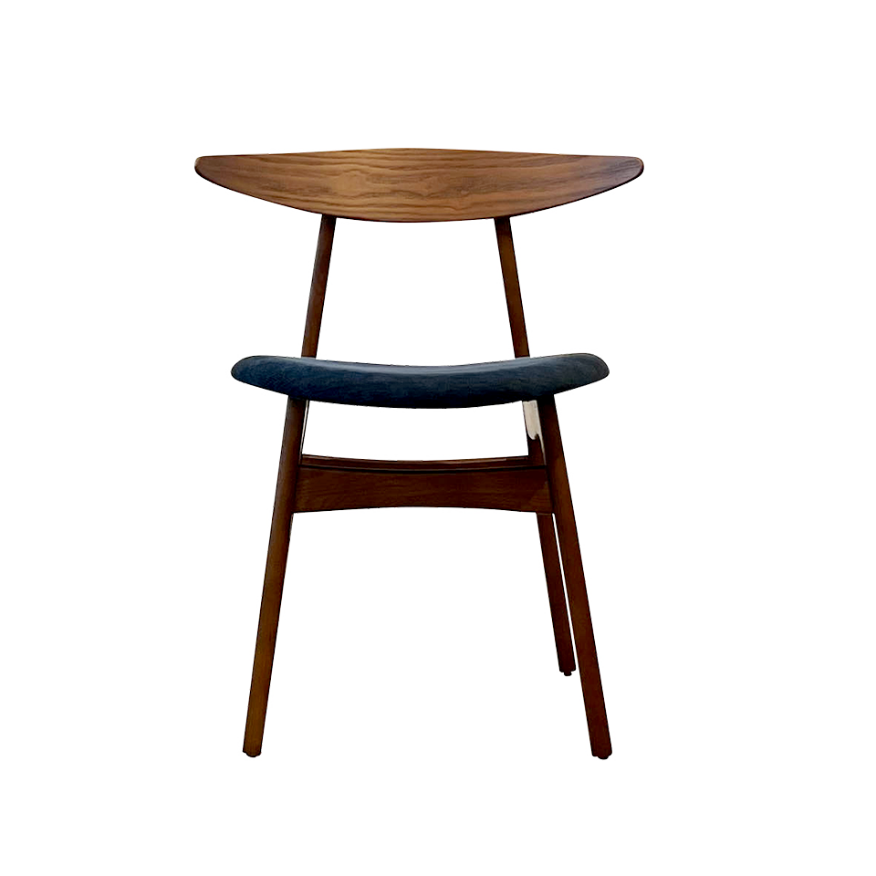 チェアRY54【送料無料】ウォールナット/ダークブルー