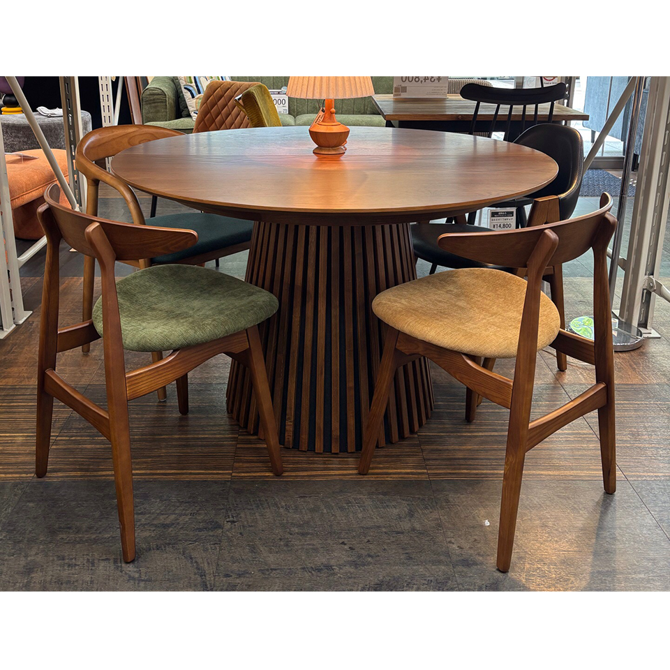 チェアRY54【送料無料】ウォールナット/ダークグリーン