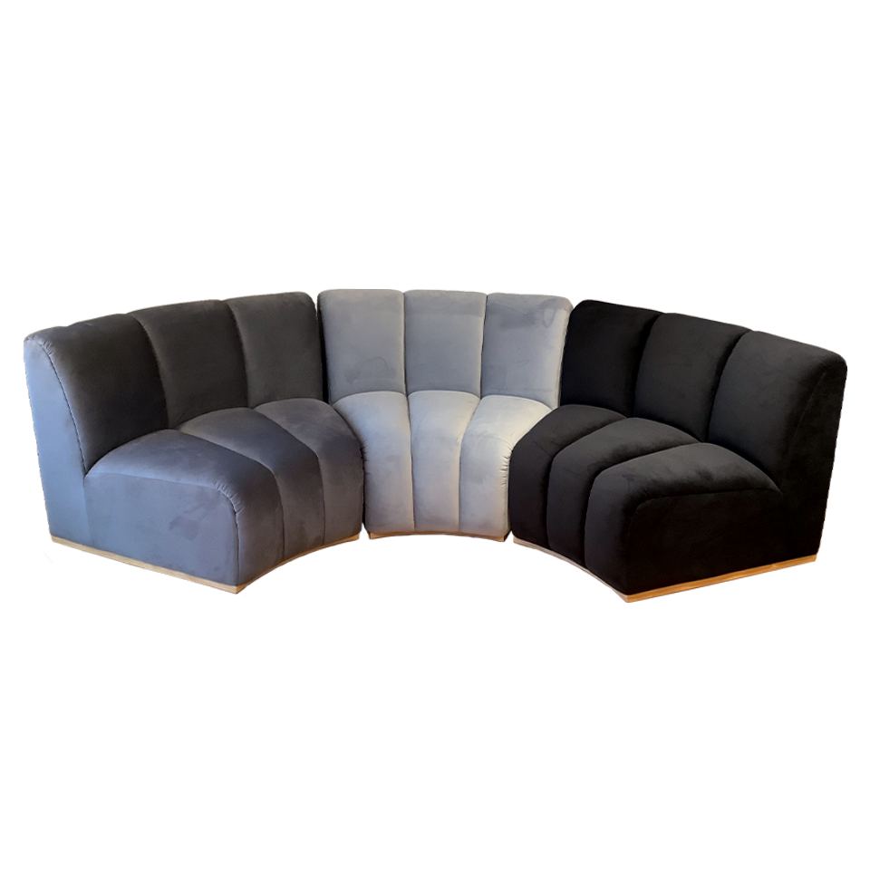 ソファNOVA３個セット【送料無料】グレー