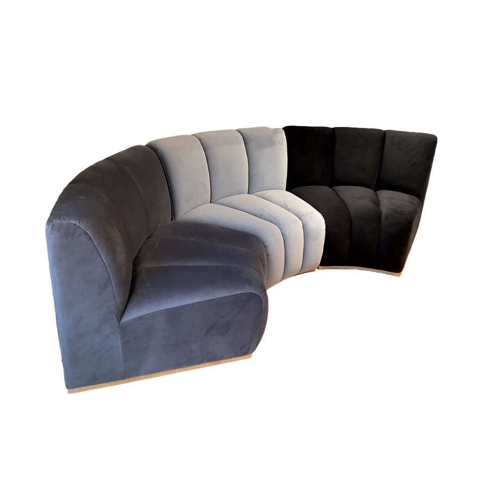 ソファNOVA３個セット【送料無料】グレー