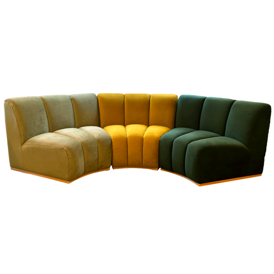 ソファNOVA３個セット【送料無料】グリーン