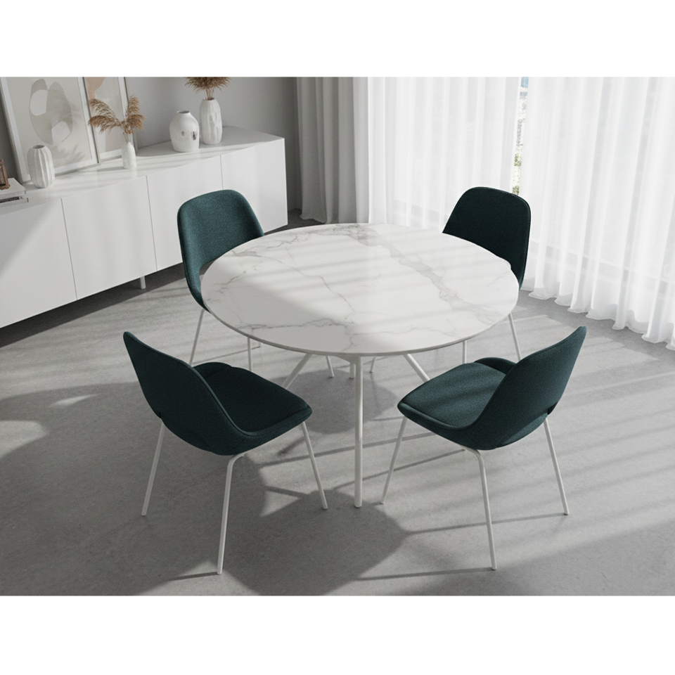 北欧ダイニングセットB／ブルー【送料無料】【セール価格】