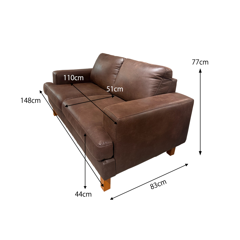 ソファNEW NEST 2人掛け【送料・開梱設置無料】ダークブラウン