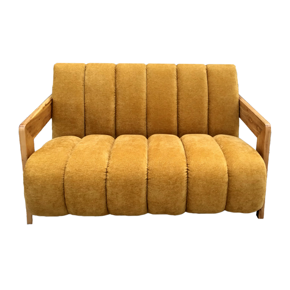 ソファCH-255-2 2人掛け【送料無料】イエロー