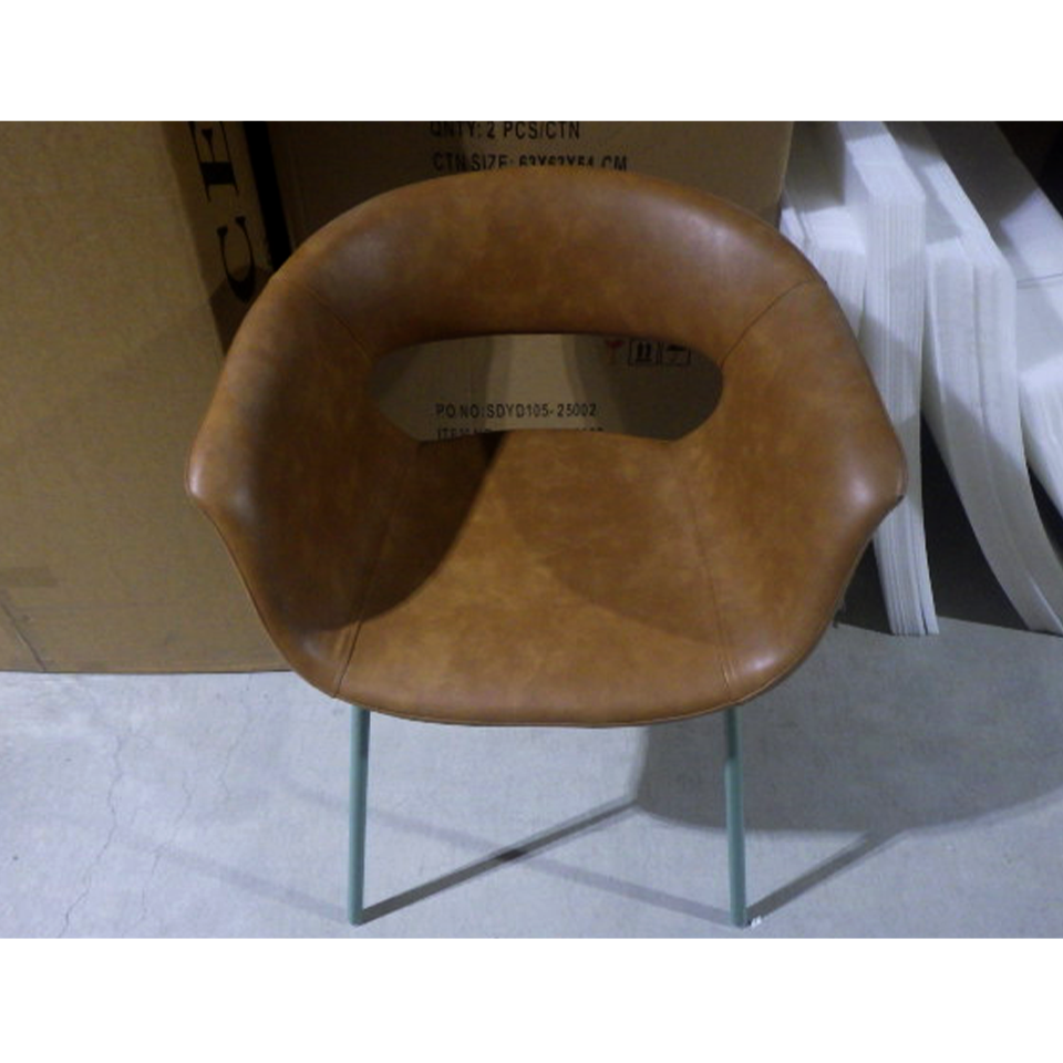 【アウトレット】チェアF835-F【送料無料】キャメル