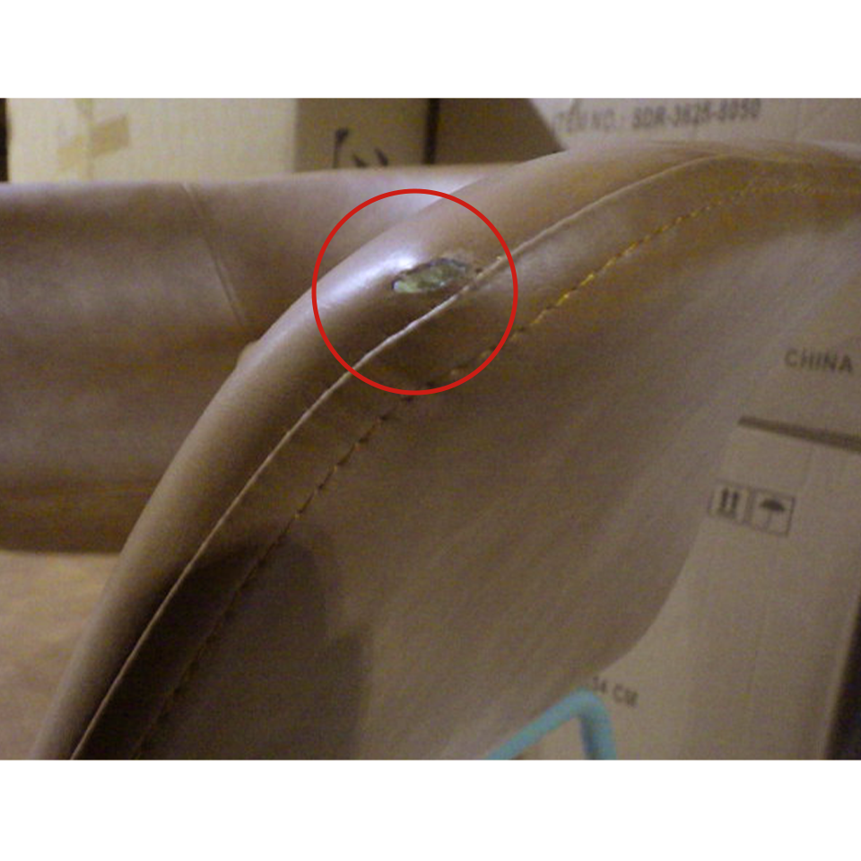 【アウトレット】チェアF835-F【送料無料】キャメル