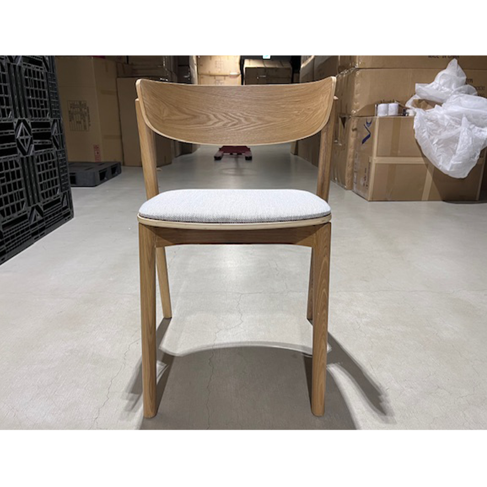 【アウトレット】チェアWD-S263A【送料無料】ナチュラル/グレー