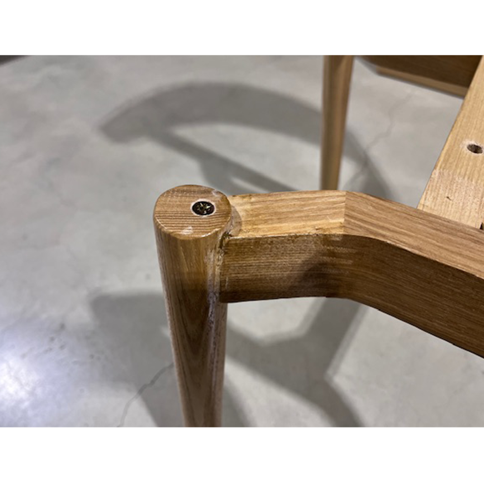 【アウトレット】チェアWD-S263A【送料無料】ナチュラル/グレー