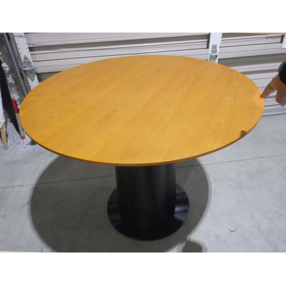 【アウトレット】ダイニングテーブルRT-S124A【送料無料】ブラック/ブラウン