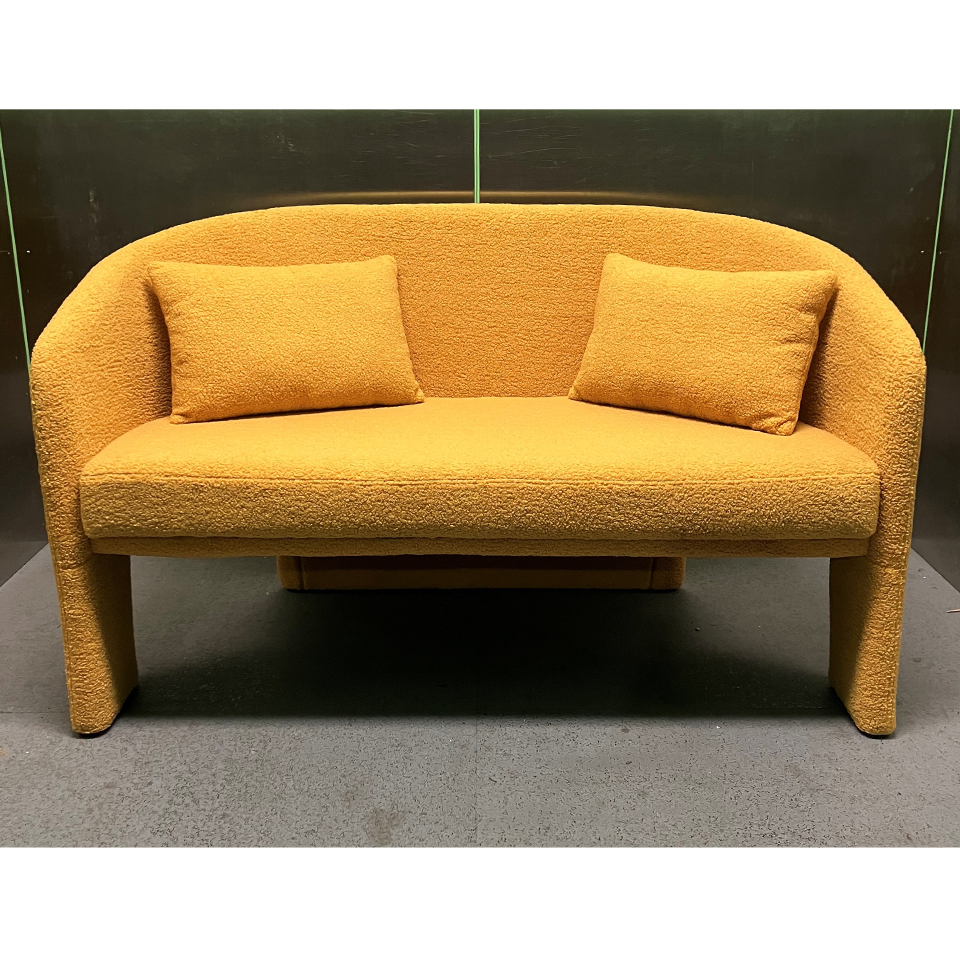 【アウトレット】ソファ90-345-2 2人掛け【送料・開梱設置無料】イエロー