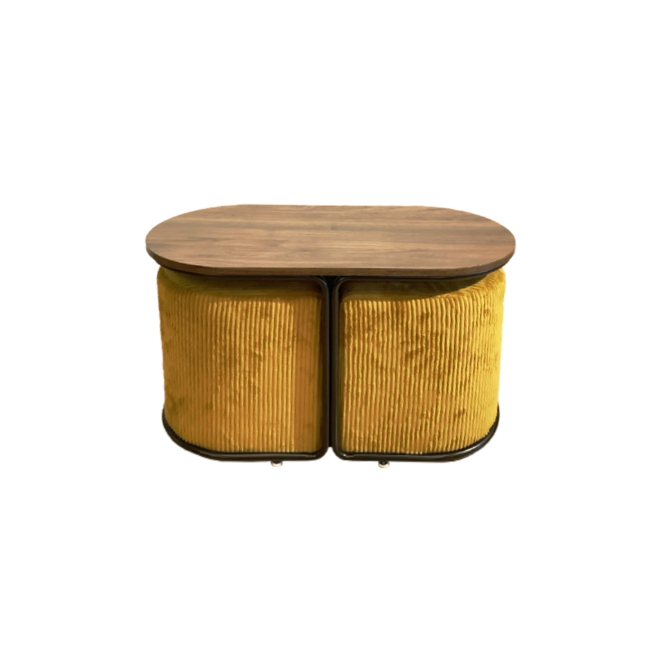 【アウトレット】スツール 2個セット CT014【送料無料】イエロー