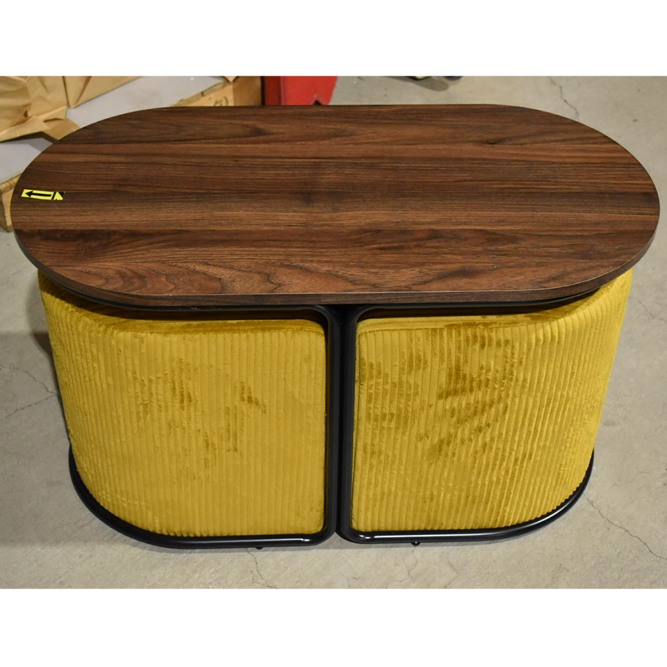 【アウトレット】スツール 2個セット CT014【送料無料】イエロー