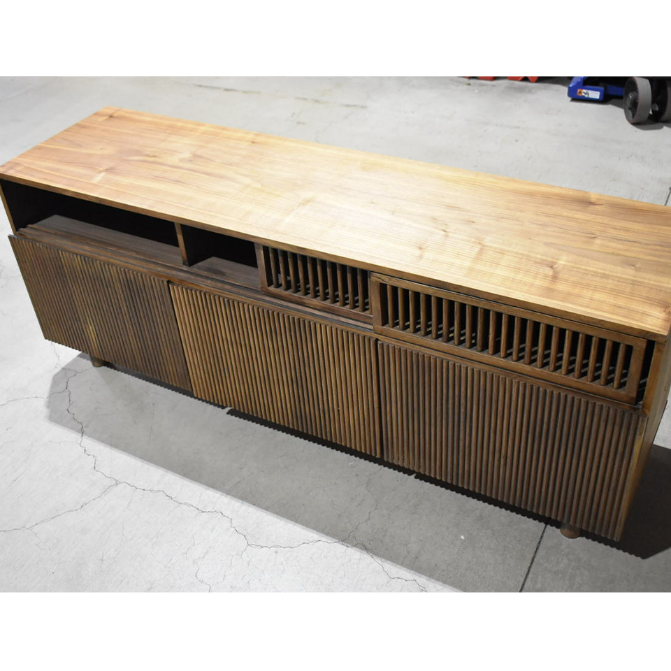 【アウトレット】キャビネットMUK003【送料無料】ウォールナット（オーク）