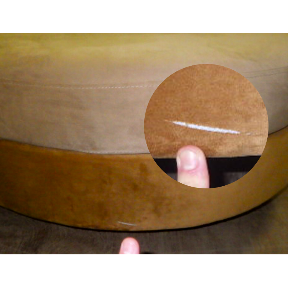 【アウトレット】カウチソファM-HY319【送料・開梱設置無料】ダークブラウン/ライトブラウン