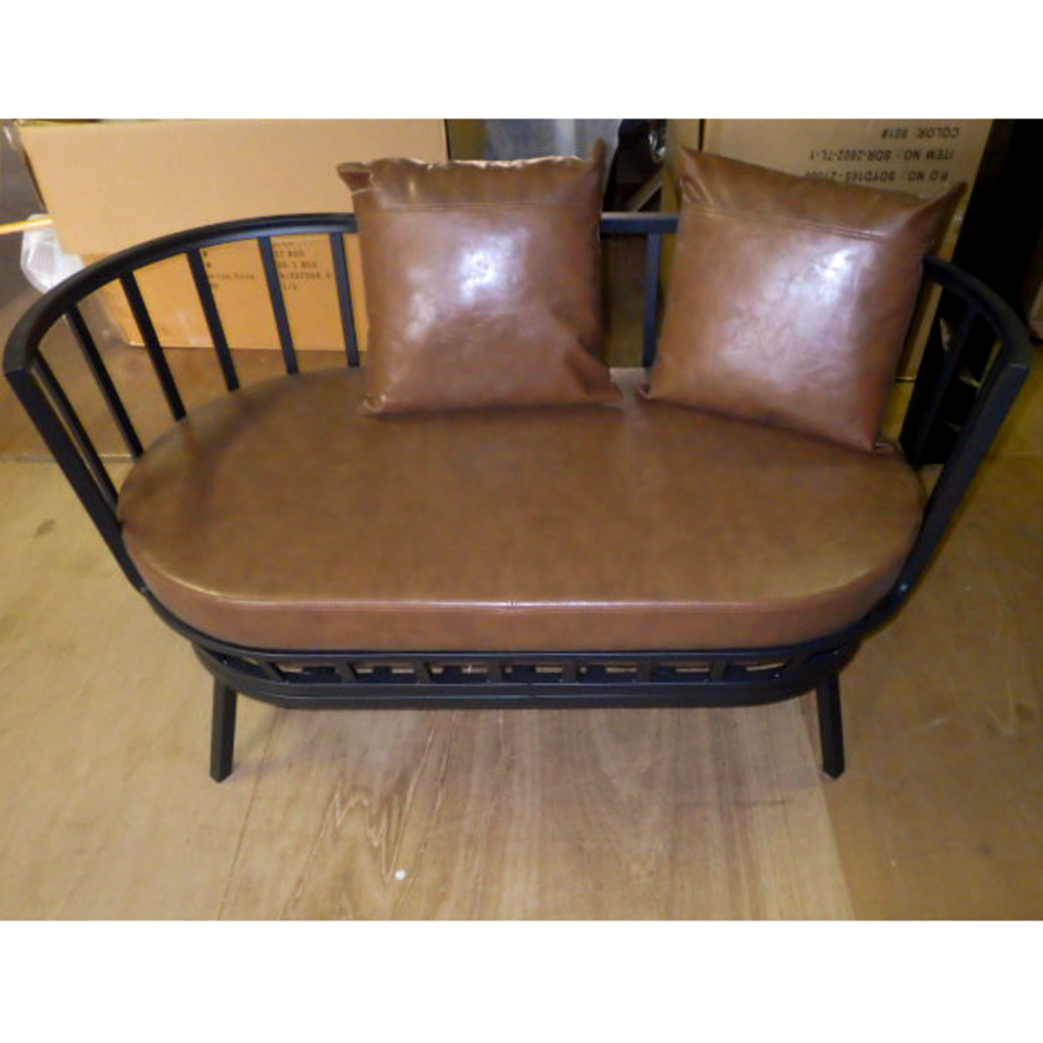 【アウトレット】ソファ90-536 2人掛け【送料無料】ブラック