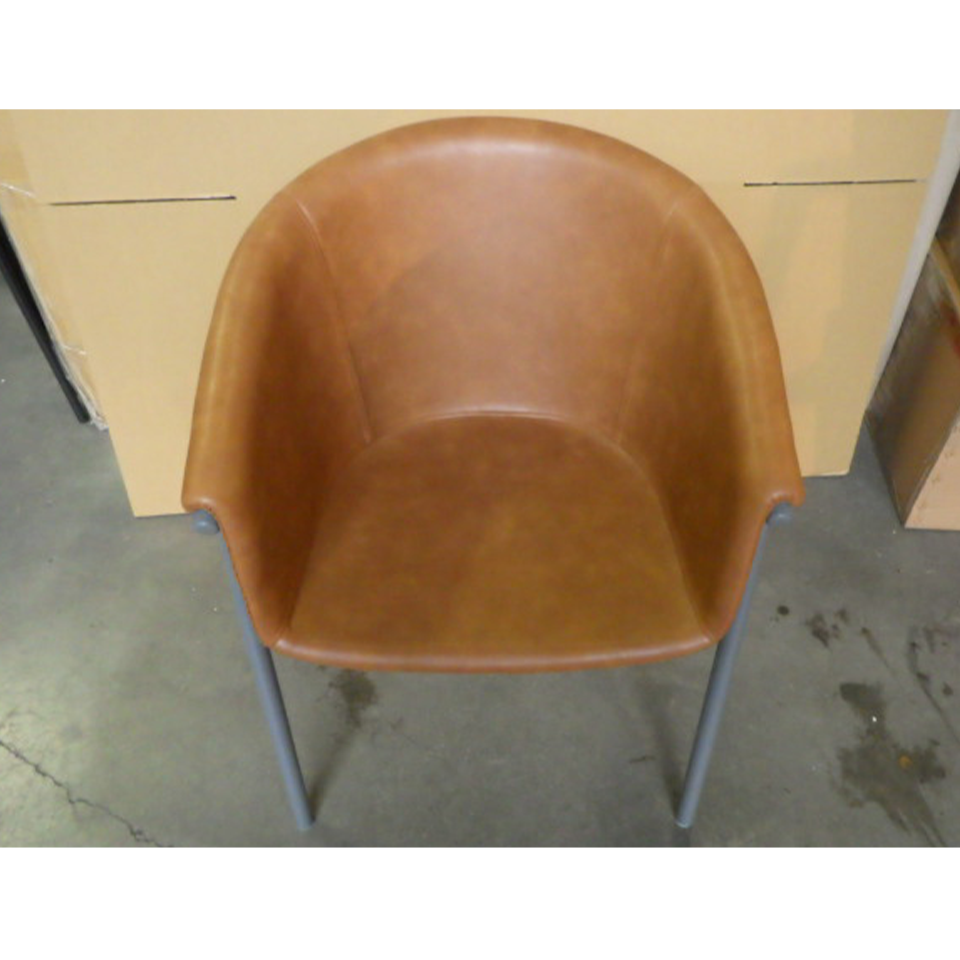 【アウトレット】チェアF802-F【送料無料】キャメル