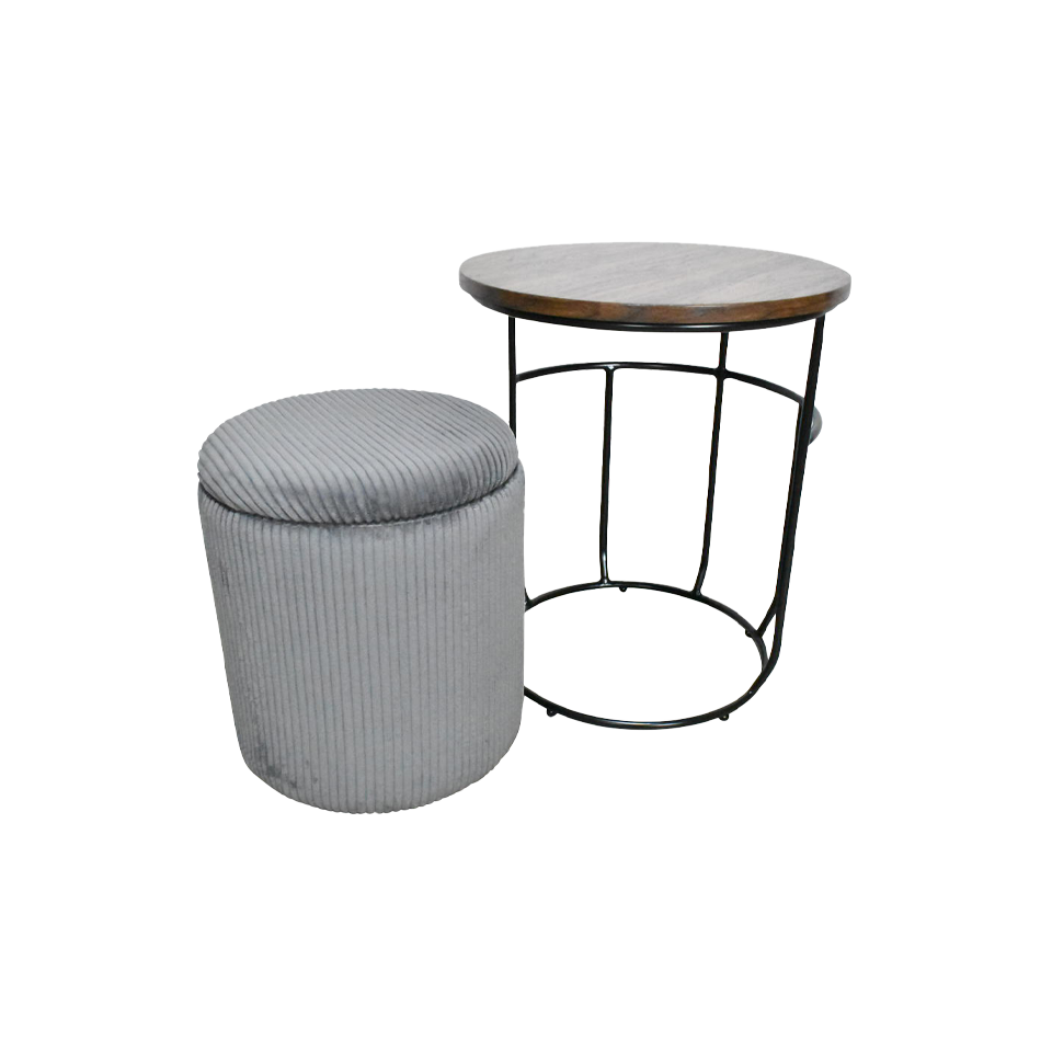 【アウトレット】スツールセット CT035【送料無料】グレー