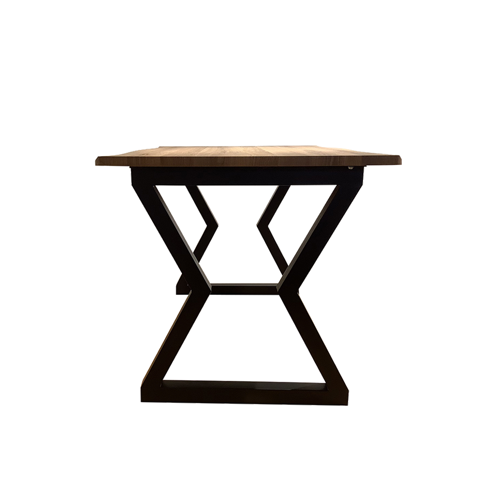 SDT-8885ダイニング【送料無料】（120天板）ナチュラル×（脚）ブラック