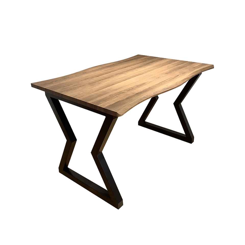 SDT-8885ダイニング【送料無料】（120天板）ナチュラル×（脚）ブラック