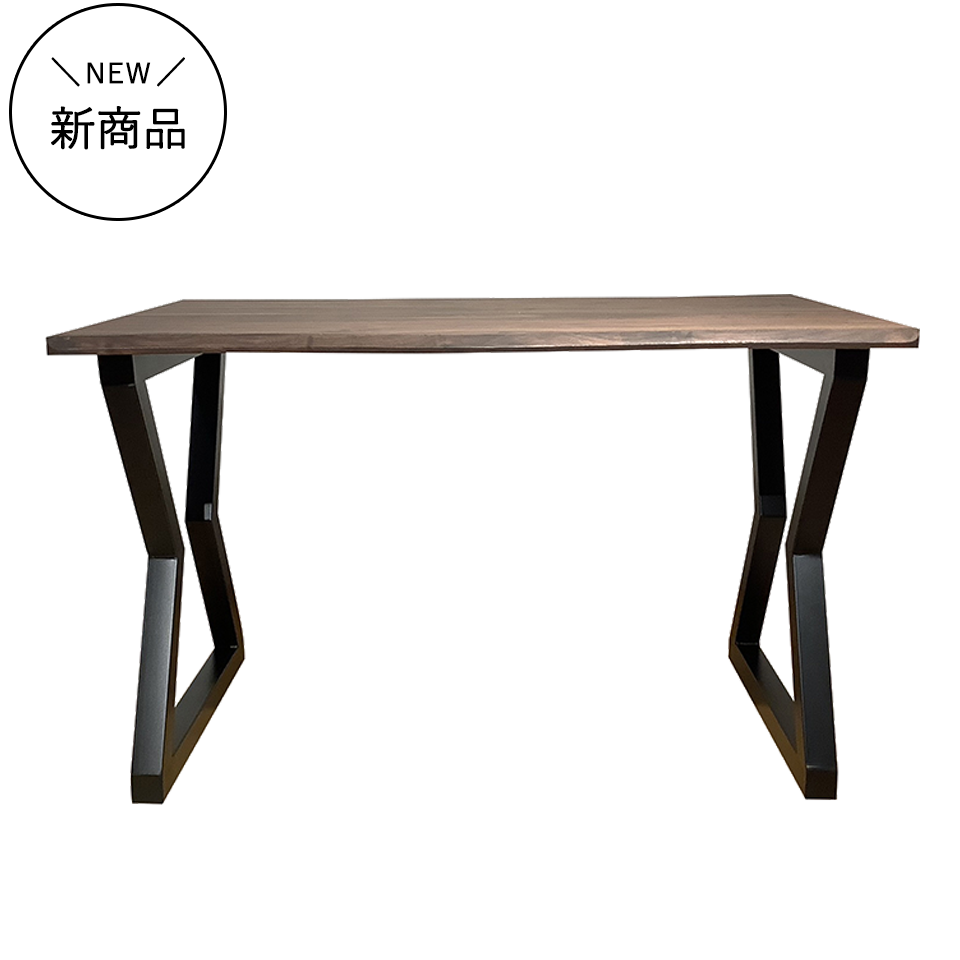 SDT-8885ダイニング【送料無料】（120天板）ウォールナット×（脚）ブラック