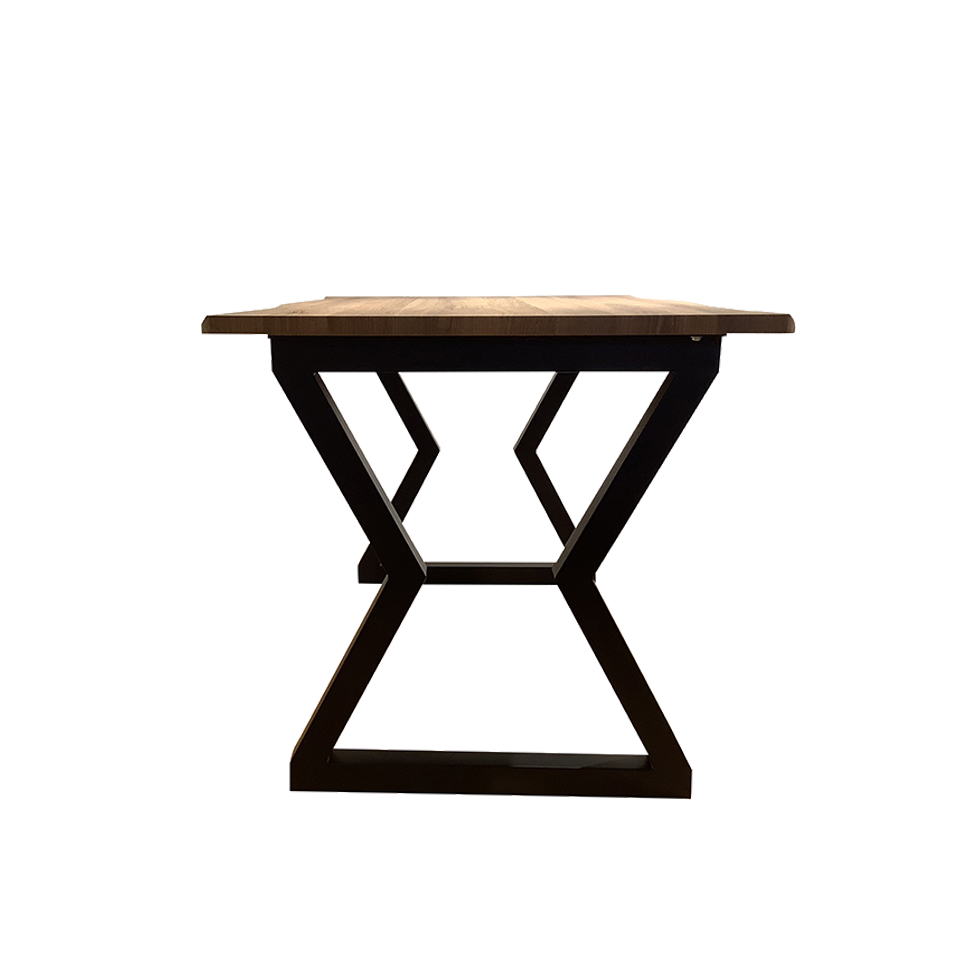 SDT-8885ダイニング【送料無料】（120天板）ウォールナット×（脚）ブラック