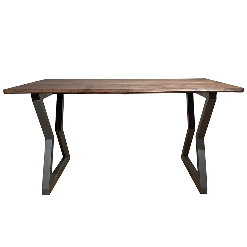 SDT-8885ダイニング【送料無料】（140天板）ウォールナット×（脚）グレー