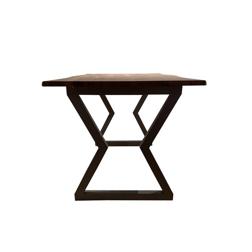 SDT-8885ダイニング【送料無料】（140天板）ウォールナット×（脚）グレー