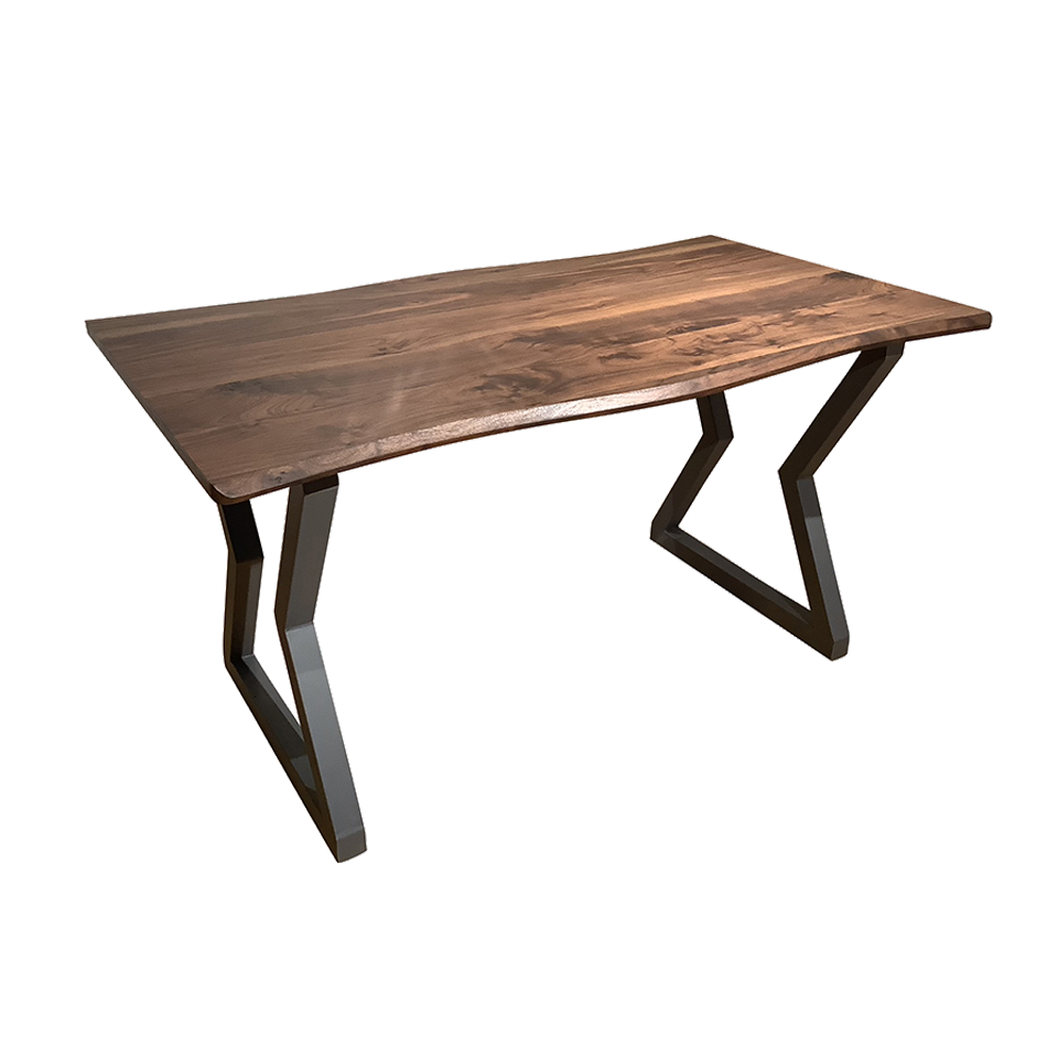 SDT-8885ダイニング【送料無料】（140天板）ウォールナット×（脚）グレー