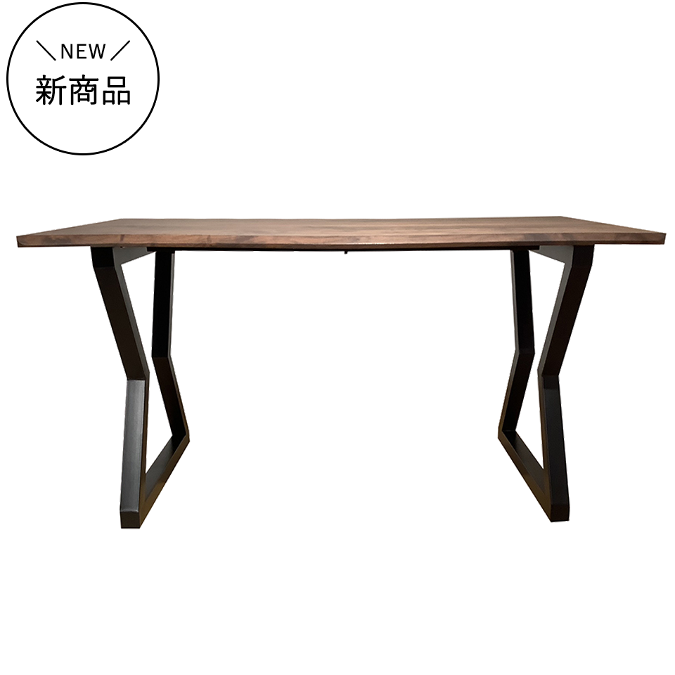 SDT-8885ダイニング【送料無料】（140天板）ウォールナット×（脚）ブラック